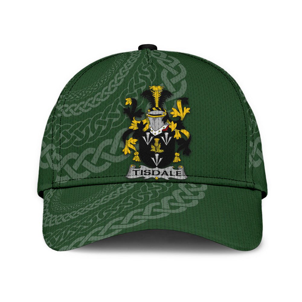 Clan Tisdale Coat Of Arms - Irish Family Crest St Patrick's Day Classic CapVN91 Classic Cap - Tisdale Coat Of Arms St Patrick's Day Classic Cap Irish Cap