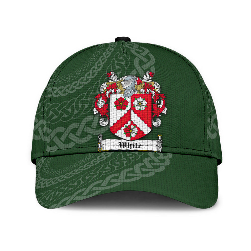 Clan White Coat Of Arms - Irish Family Crest St Patrick's Day Classic CapOD78 Classic Cap - White Coat Of Arms St Patrick's Day Classic Cap Irish Cap
