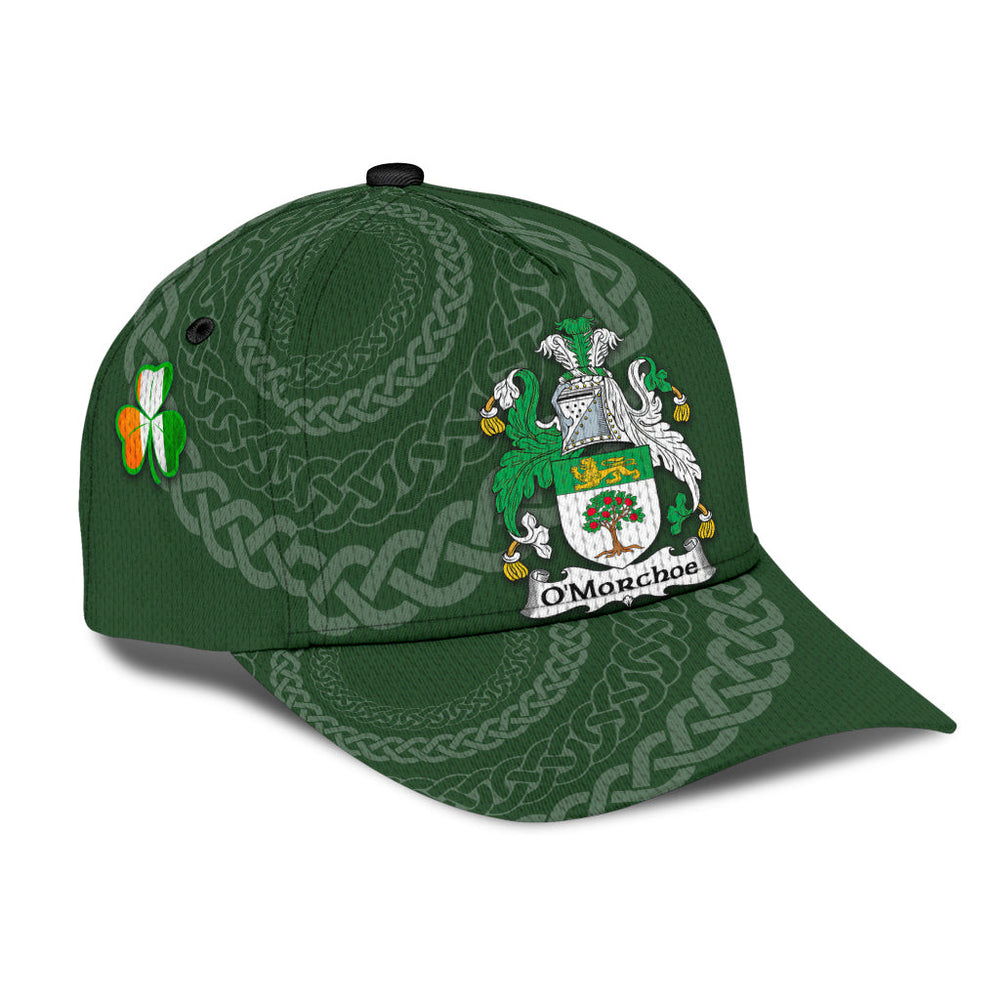 Clan Omorchoe Coat Of Arms - Irish Family Crest St Patrick's Day Classic CapSS57 Classic Cap - Omorchoe Coat Of Arms St Patrick's Day Classic Cap Irish Cap
