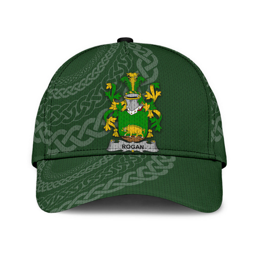 Clan Rogan Coat Of Arms - Irish Family Crest St Patrick's Day Classic CapVC44 Classic Cap - Rogan Coat Of Arms St Patrick's Day Classic Cap Irish Cap
