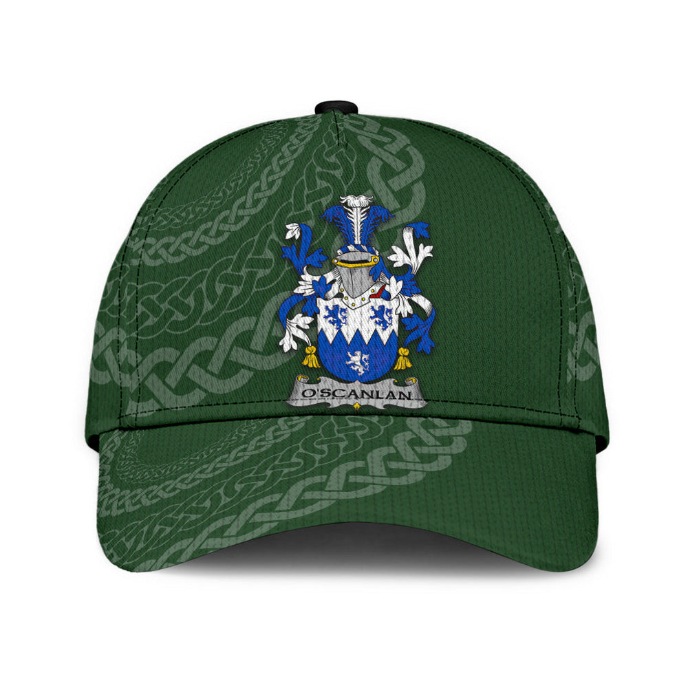 Clan Oscanlan Coat Of Arms - Irish Family Crest St Patrick's Day Classic CapHZ74 Classic Cap - Oscanlan Coat Of Arms St Patrick's Day Classic Cap Irish Cap