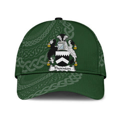 Clan Thornton Coat Of Arms - Irish Family Crest St Patrick's Day Classic CapWO94 Classic Cap - Thornton Coat Of Arms St Patrick's Day Classic Cap Irish Cap