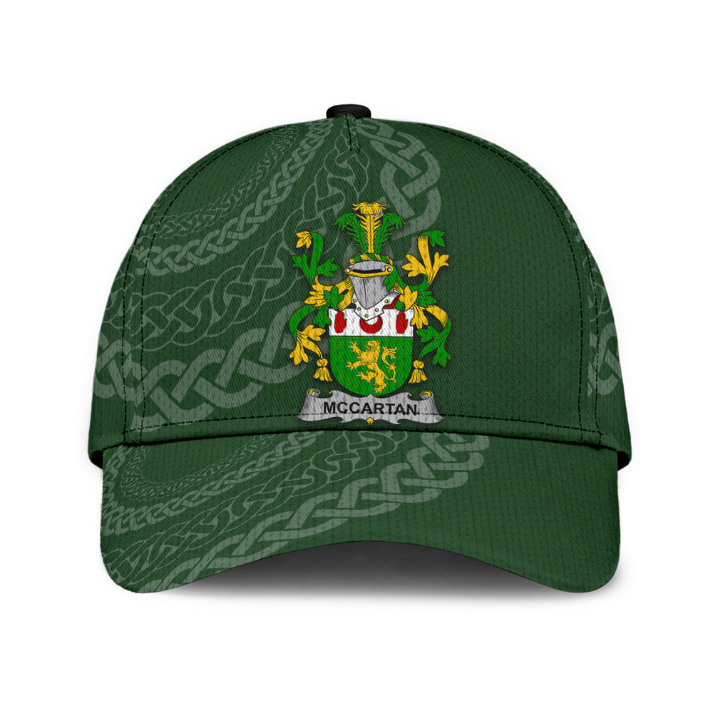 Clan Mccartan Coat Of Arms - Irish Family Crest St Patrick's Day Classic CapVT13 Classic Cap - Mccartan Coat Of Arms St Patrick's Day Classic Cap Irish Cap