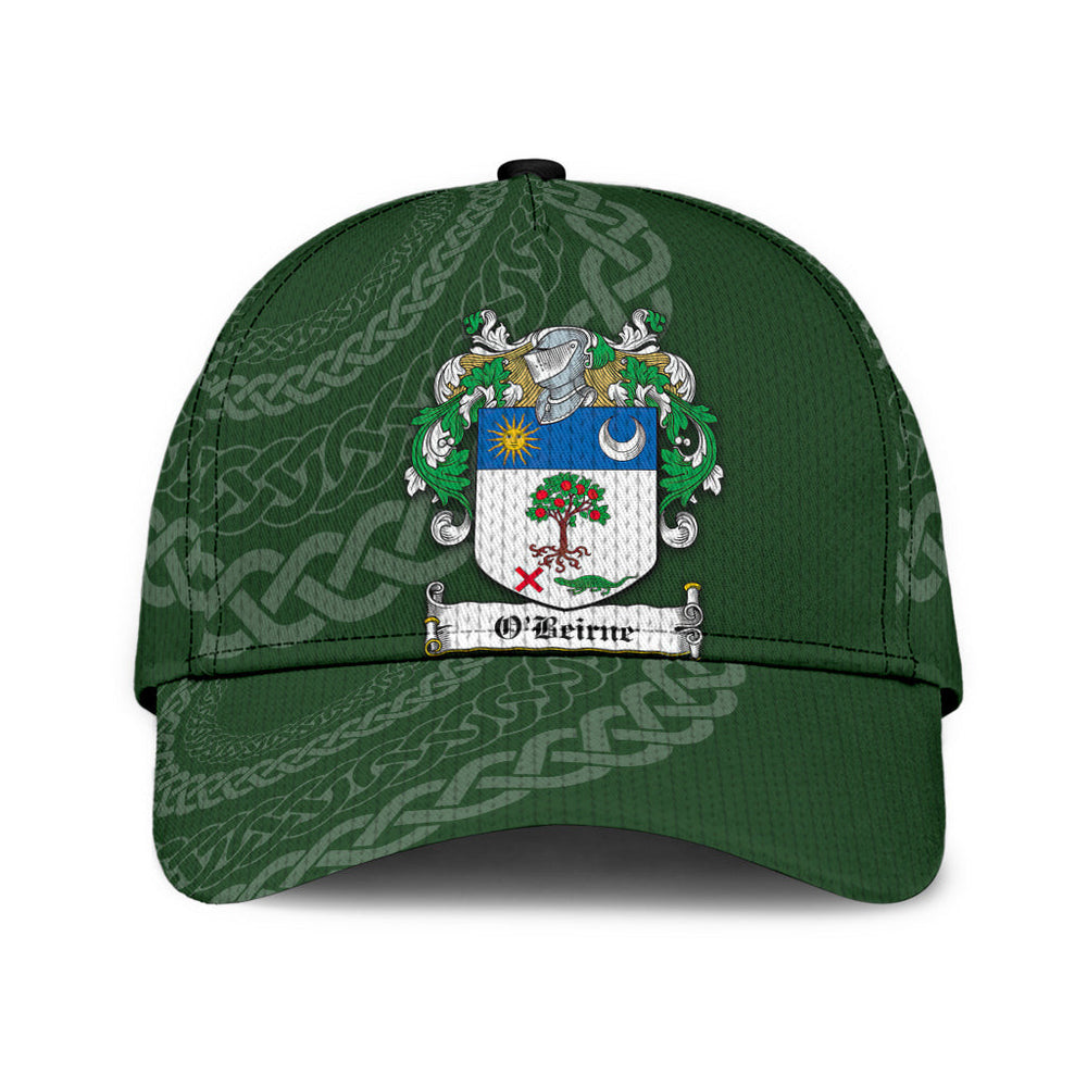 Clan Obeirne Coat Of Arms - Irish Family Crest St Patrick's Day Classic CapNX97 Classic Cap - Obeirne Coat Of Arms St Patrick's Day Classic Cap Irish Cap