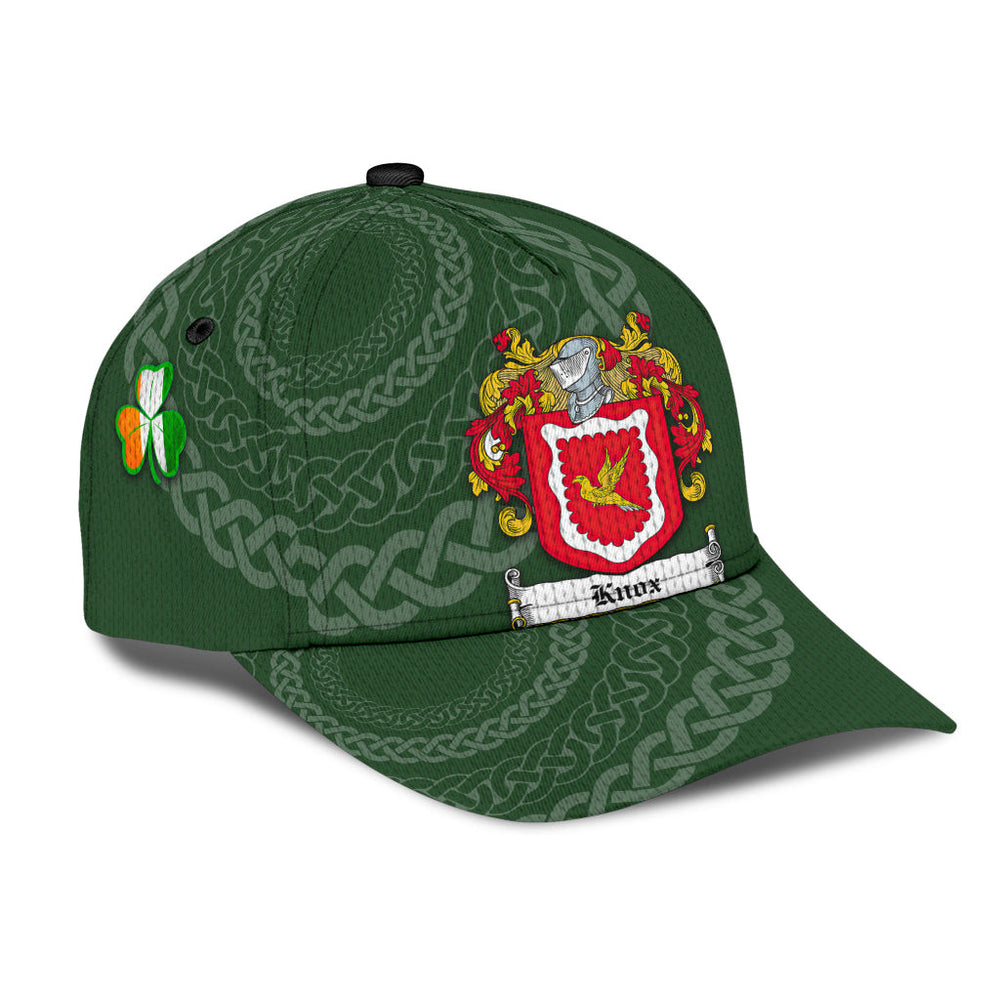 Clan Knox Coat Of Arms - Irish Family Crest St Patrick's Day Classic CapDF11 Classic Cap - Knox Coat Of Arms St Patrick's Day Classic Cap Irish Cap
