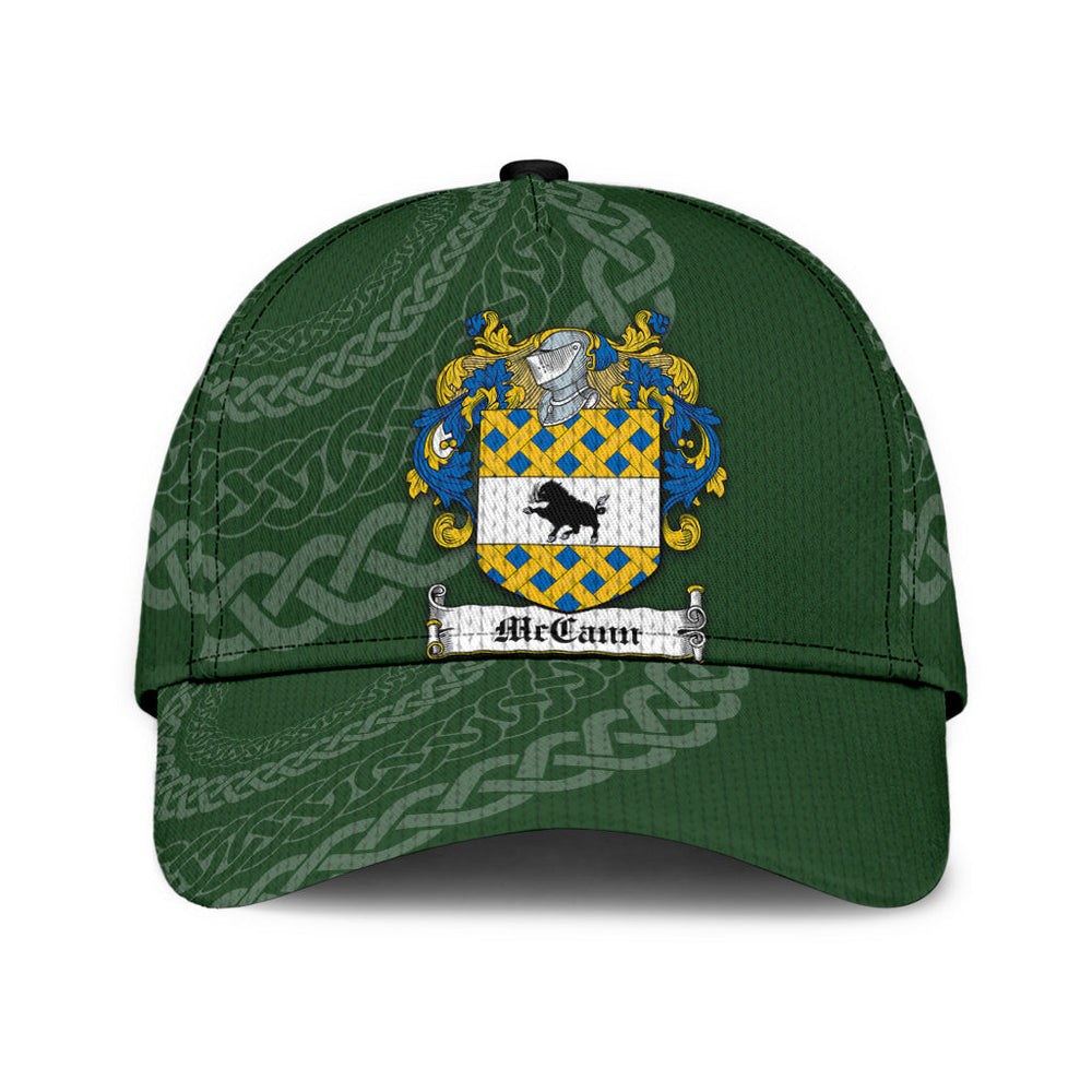 Clan Mccann Coat Of Arms - Irish Family Crest St Patrick's Day Classic CapOY94 Classic Cap - Mccann Coat Of Arms St Patrick's Day Classic Cap Irish Cap