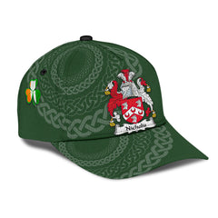 Clan Nicholis Coat Of Arms - Irish Family Crest St Patrick's Day Classic CapCR57 Classic Cap - Nicholis Coat Of Arms St Patrick's Day Classic Cap Irish Cap