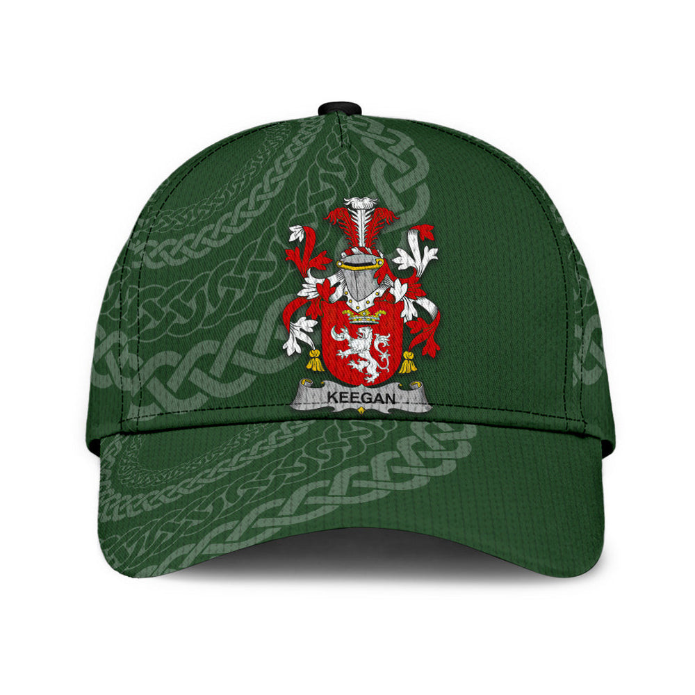 Clan Keegan Coat Of Arms - Irish Family Crest St Patrick's Day Classic CapNC93 Classic Cap - Keegan Coat Of Arms St Patrick's Day Classic Cap Irish Cap