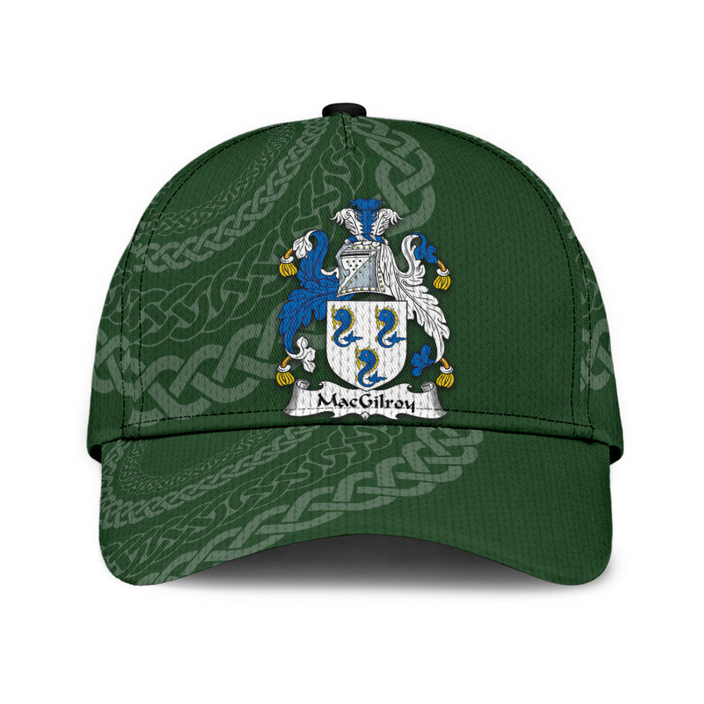 Clan Macgilroy Coat Of Arms - Irish Family Crest St Patrick's Day Classic CapOW41 Classic Cap - Macgilroy Coat Of Arms St Patrick's Day Classic Cap Irish Cap