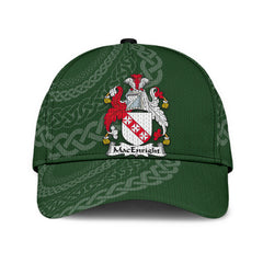 Clan Macenright Coat Of Arms - Irish Family Crest St Patrick's Day Classic CapQF30 Classic Cap - Macenright Coat Of Arms St Patrick's Day Classic Cap Irish Cap