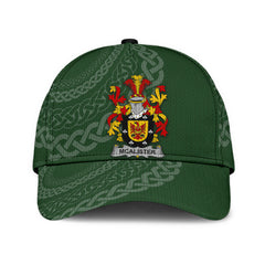 Clan Mcalister Coat Of Arms - Irish Family Crest St Patrick's Day Classic CapDJ21 Classic Cap - Mcalister Coat Of Arms St Patrick's Day Classic Cap Irish Cap