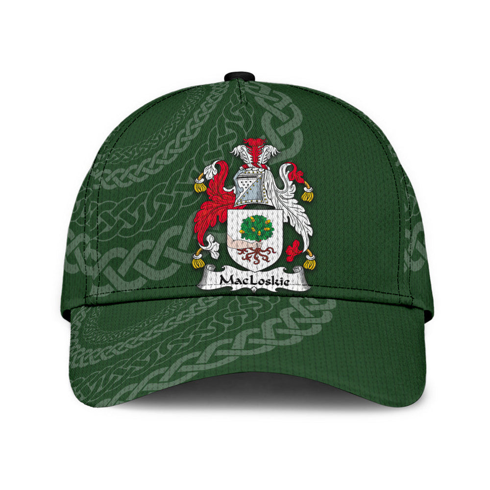 Clan Macloskie Coat Of Arms - Irish Family Crest St Patrick's Day Classic CapXF92 Classic Cap - Macloskie Coat Of Arms St Patrick's Day Classic Cap Irish Cap