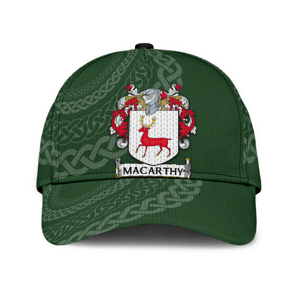 Clan Mccarthy Coat Of Arms - Irish Family Crest St Patrick's Day Classic CapFU72 Classic Cap - Mccarthy Coat Of Arms St Patrick's Day Classic Cap Irish Cap