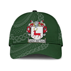 Clan Mccarthy Coat Of Arms - Irish Family Crest St Patrick's Day Classic CapFU72 Classic Cap - Mccarthy Coat Of Arms St Patrick's Day Classic Cap Irish Cap