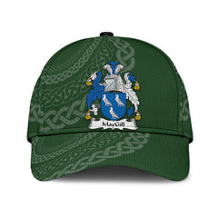 Clan Macgill Coat Of Arms Ulster Irelandarms - Irish Family Crest St Patrick's Day Classic CapTS44 Classic Cap - Macgill Coat Of Arms Ulster Irelandarms St Patrick's Day Classic Cap Irish Cap