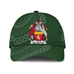 Clan Macquillan Coat Of Arms - Irish Family Crest St Patrick's Day Classic CapMF75 Classic Cap - Macquillan Coat Of Arms St Patrick's Day Classic Cap Irish Cap