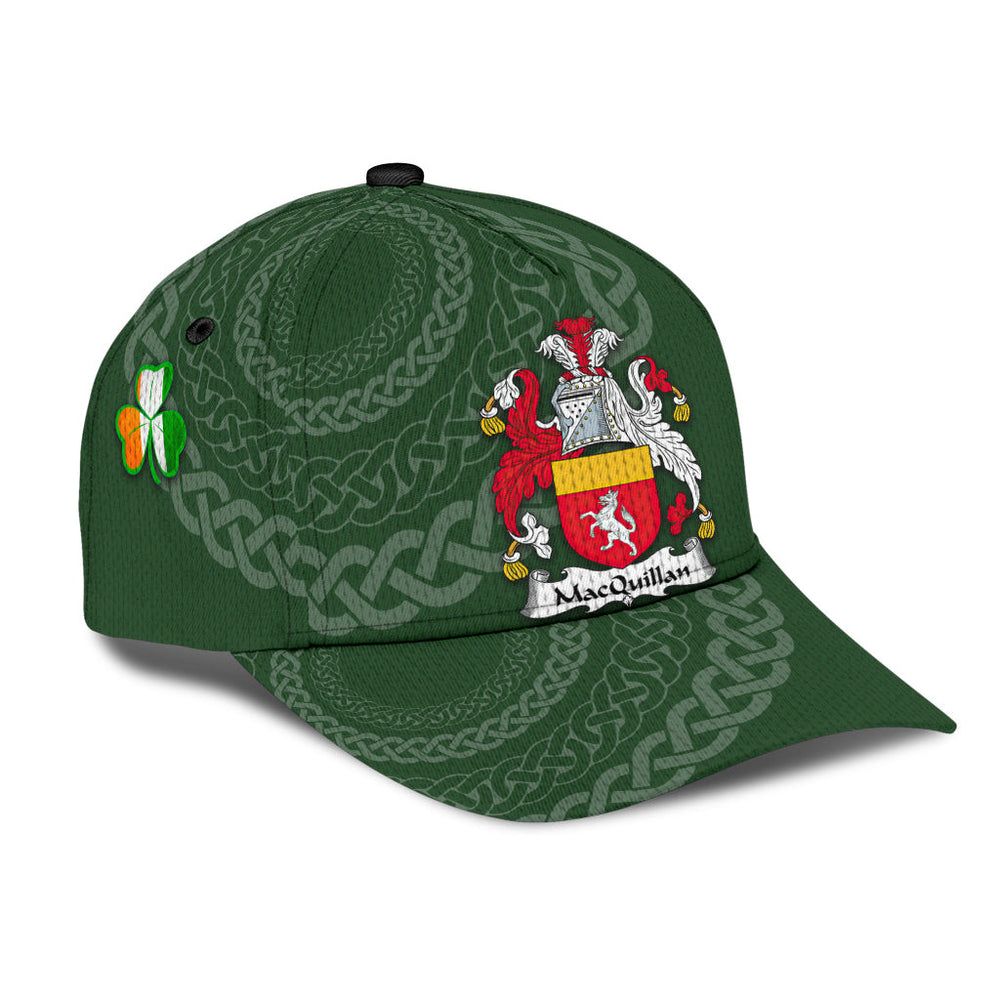 Clan Macquillan Coat Of Arms - Irish Family Crest St Patrick's Day Classic CapMF75 Classic Cap - Macquillan Coat Of Arms St Patrick's Day Classic Cap Irish Cap