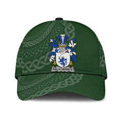 Clan Mccrery Coat Of Arms - Irish Family Crest St Patrick's Day Classic CapVO34 Classic Cap - Mccrery Coat Of Arms St Patrick's Day Classic Cap Irish Cap