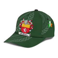 Clan Mcquillan Coat Of Arms - Irish Family Crest St Patrick's Day Classic CapYR11 Classic Cap - Mcquillan Coat Of Arms St Patrick's Day Classic Cap Irish Cap
