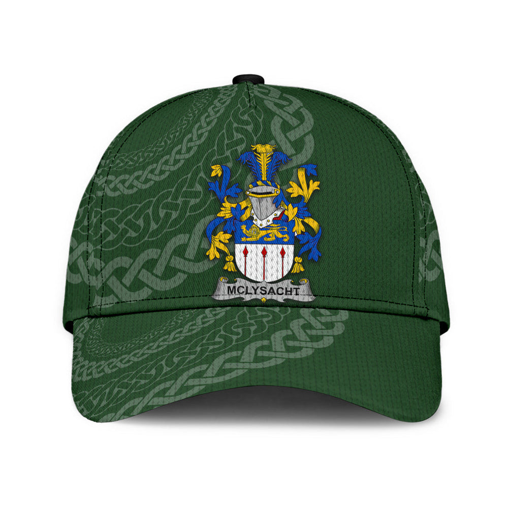 Clan Mclysacht Coat Of Arms - Irish Family Crest St Patrick's Day Classic CapHT88 Classic Cap - Mclysacht Coat Of Arms St Patrick's Day Classic Cap Irish Cap