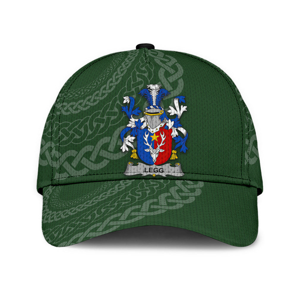 Clan Legg Coat Of Arms - Irish Family Crest St Patrick's Day Classic CapPP97 Classic Cap - Legg Coat Of Arms St Patrick's Day Classic Cap Irish Cap