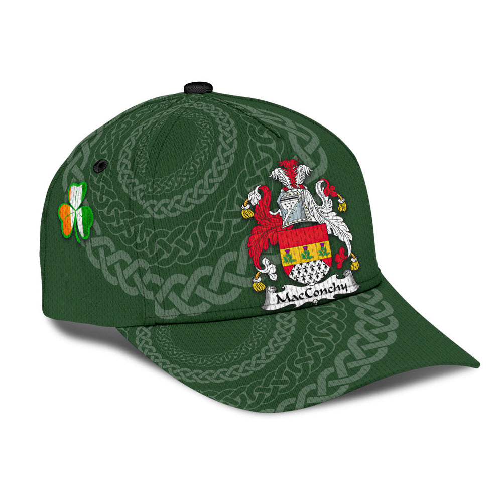 Clan Macconchy Coat Of Arms - Irish Family Crest St Patrick's Day Classic CapGC86 Classic Cap - Macconchy Coat Of Arms St Patrick's Day Classic Cap Irish Cap
