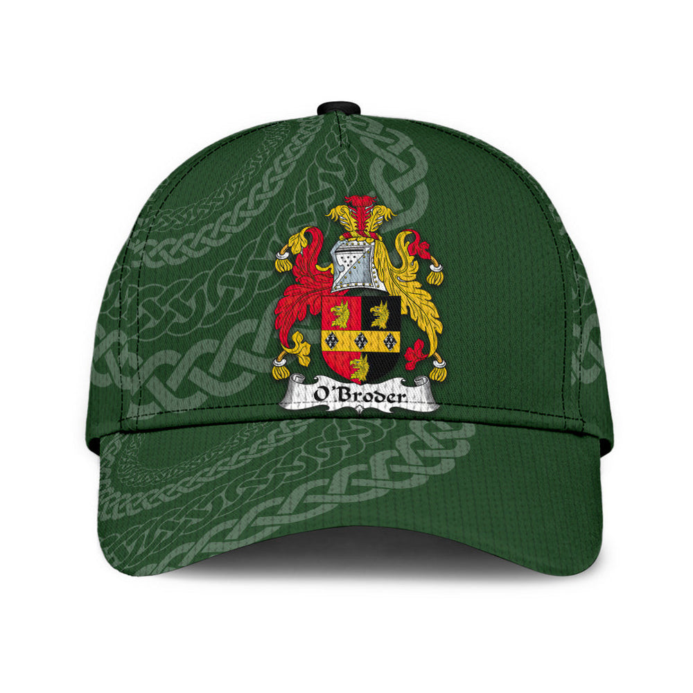 Clan Obroder Coat Of Arms - Irish Family Crest St Patrick's Day Classic CapWG17 Classic Cap - Obroder Coat Of Arms St Patrick's Day Classic Cap Irish Cap