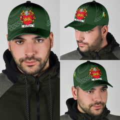 Clan Mulligan Coat Of Arms - Irish Family Crest St Patrick's Day Classic CapCG11 Classic Cap - Mulligan Coat Of Arms St Patrick's Day Classic Cap Irish Cap