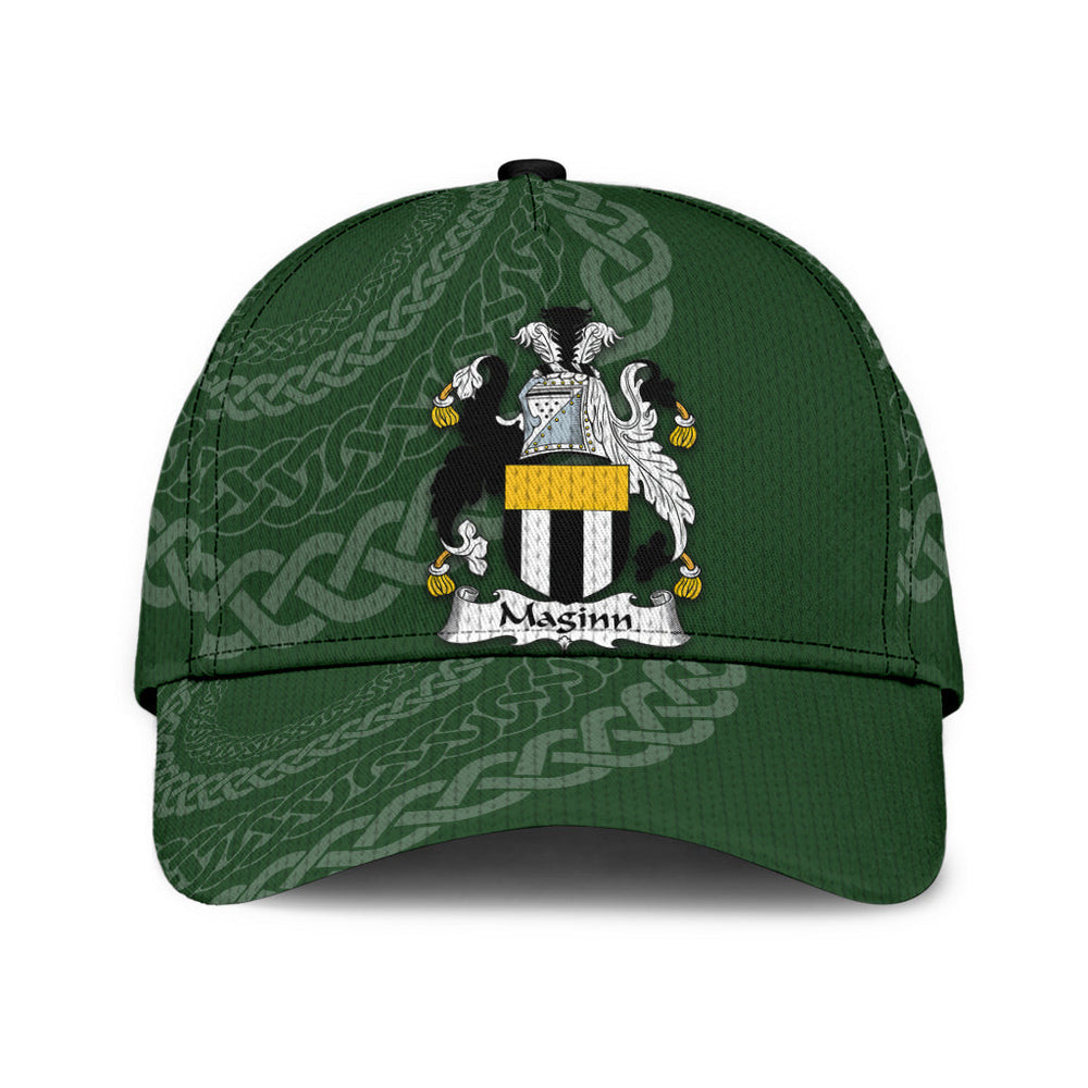 Clan Maginn Coat Of Arms - Irish Family Crest St Patrick's Day Classic CapQZ32 Classic Cap - Maginn Coat Of Arms St Patrick's Day Classic Cap Irish Cap