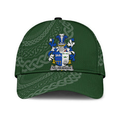 Clan Mcsheehy Coat Of Arms - Irish Family Crest St Patrick's Day Classic CapKO65 Classic Cap - Mcsheehy Coat Of Arms St Patrick's Day Classic Cap Irish Cap