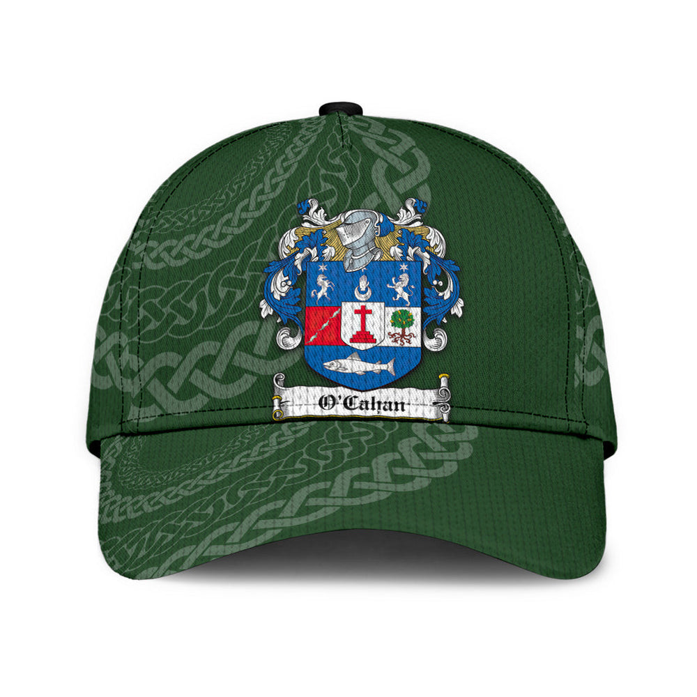 Clan Ocahan Coat Of Arms Londonderry Irelandarms - Irish Family Crest St Patrick's Day Classic CapWQ69 Classic Cap - Ocahan Coat Of Arms Londonderry Irelandarms St Patrick's Day Classic Cap Irish Cap