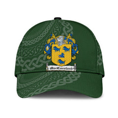 Clan Maccausland Coat Of Arms - Irish Family Crest St Patrick's Day Classic CapWX45 Classic Cap - Maccausland Coat Of Arms St Patrick's Day Classic Cap Irish Cap