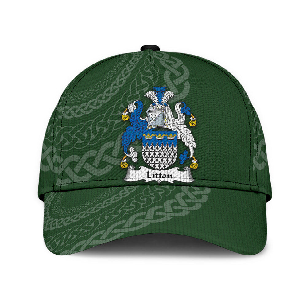 Clan Litton Coat Of Arms - Irish Family Crest St Patrick's Day Classic CapSY96 Classic Cap - Litton Coat Of Arms St Patrick's Day Classic Cap Irish Cap