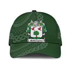 Clan Mcgeraghty Coat Of Arms - Irish Family Crest St Patrick's Day Classic CapAA44 Classic Cap - Mcgeraghty Coat Of Arms St Patrick's Day Classic Cap Irish Cap