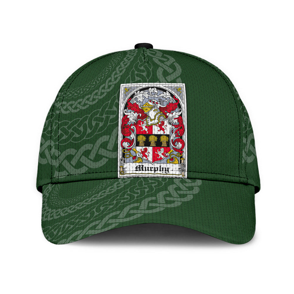 Clan Murphy Coat Of Arms - Irish Family Crest St Patrick's Day Classic CapLZ51 Classic Cap - Murphy Coat Of Arms St Patrick's Day Classic Cap Irish Cap