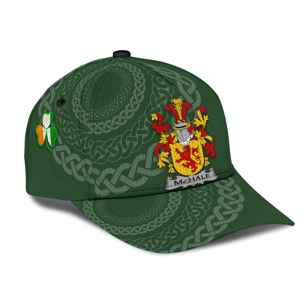 Clan Mchale Coat Of Arms - Irish Family Crest St Patrick's Day Classic CapLO20 Classic Cap - Mchale Coat Of Arms St Patrick's Day Classic Cap Irish Cap