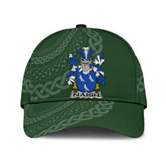 Clan Naish Coat Of Arms - Irish Family Crest St Patrick's Day Classic CapGV80 Classic Cap - Naish Coat Of Arms St Patrick's Day Classic Cap Irish Cap