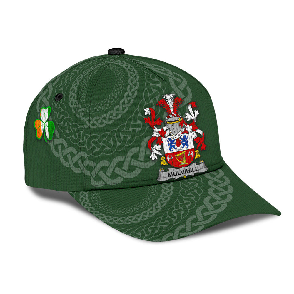 Clan Mulvihill Coat Of Arms - Irish Family Crest St Patrick's Day Classic CapYF93 Classic Cap - Mulvihill Coat Of Arms St Patrick's Day Classic Cap Irish Cap
