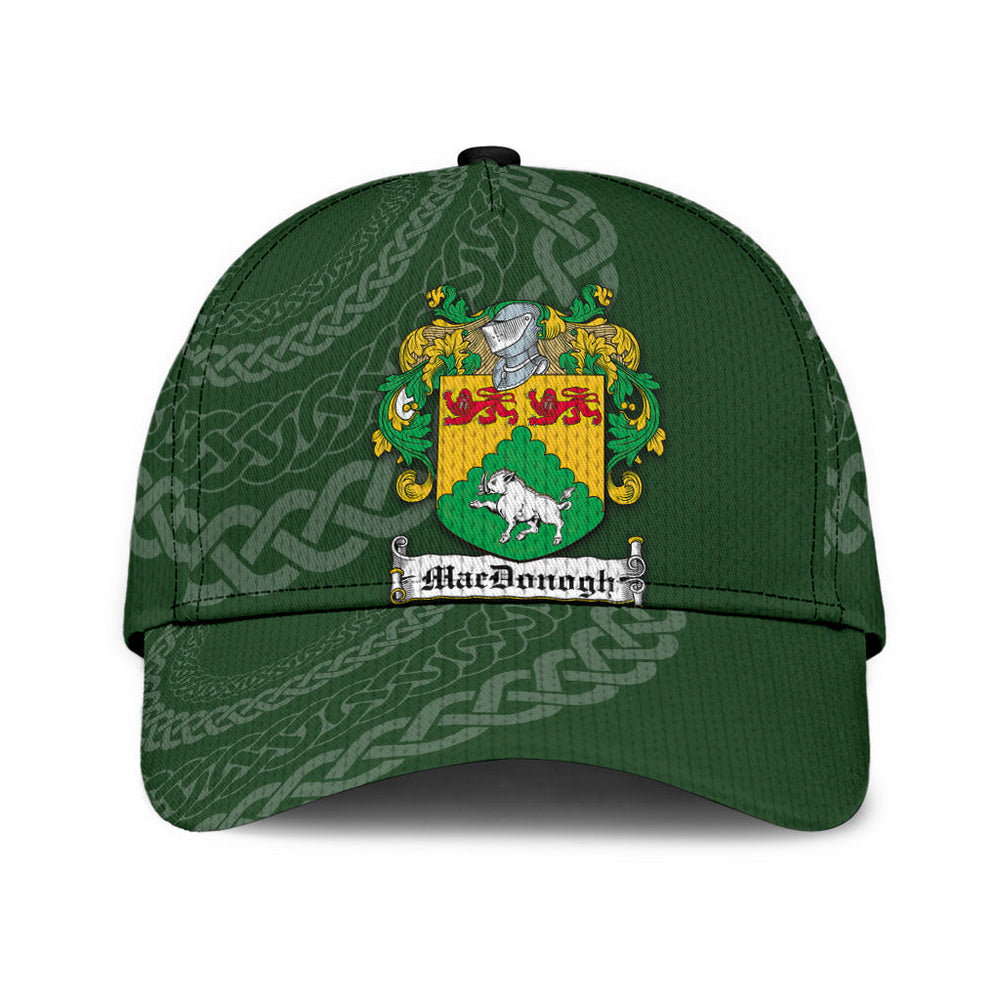 Clan Macdonogh Coat Of Arms - Irish Family Crest St Patrick's Day Classic CapWS50 Classic Cap - Macdonogh Coat Of Arms St Patrick's Day Classic Cap Irish Cap