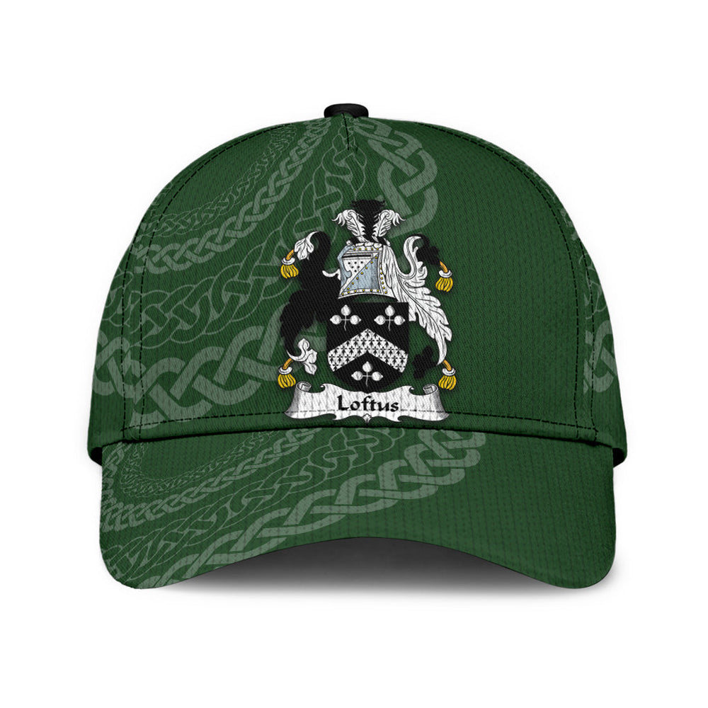 Clan Loftus Coat Of Arms - Irish Family Crest St Patrick's Day Classic CapZW72 Classic Cap - Loftus Coat Of Arms St Patrick's Day Classic Cap Irish Cap