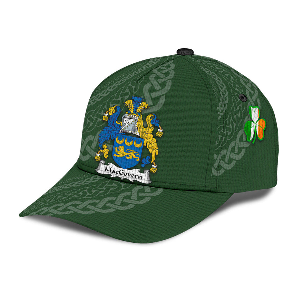Clan Macgovern Coat Of Arms - Irish Family Crest St Patrick's Day Classic CapLB89 Classic Cap - Macgovern Coat Of Arms St Patrick's Day Classic Cap Irish Cap