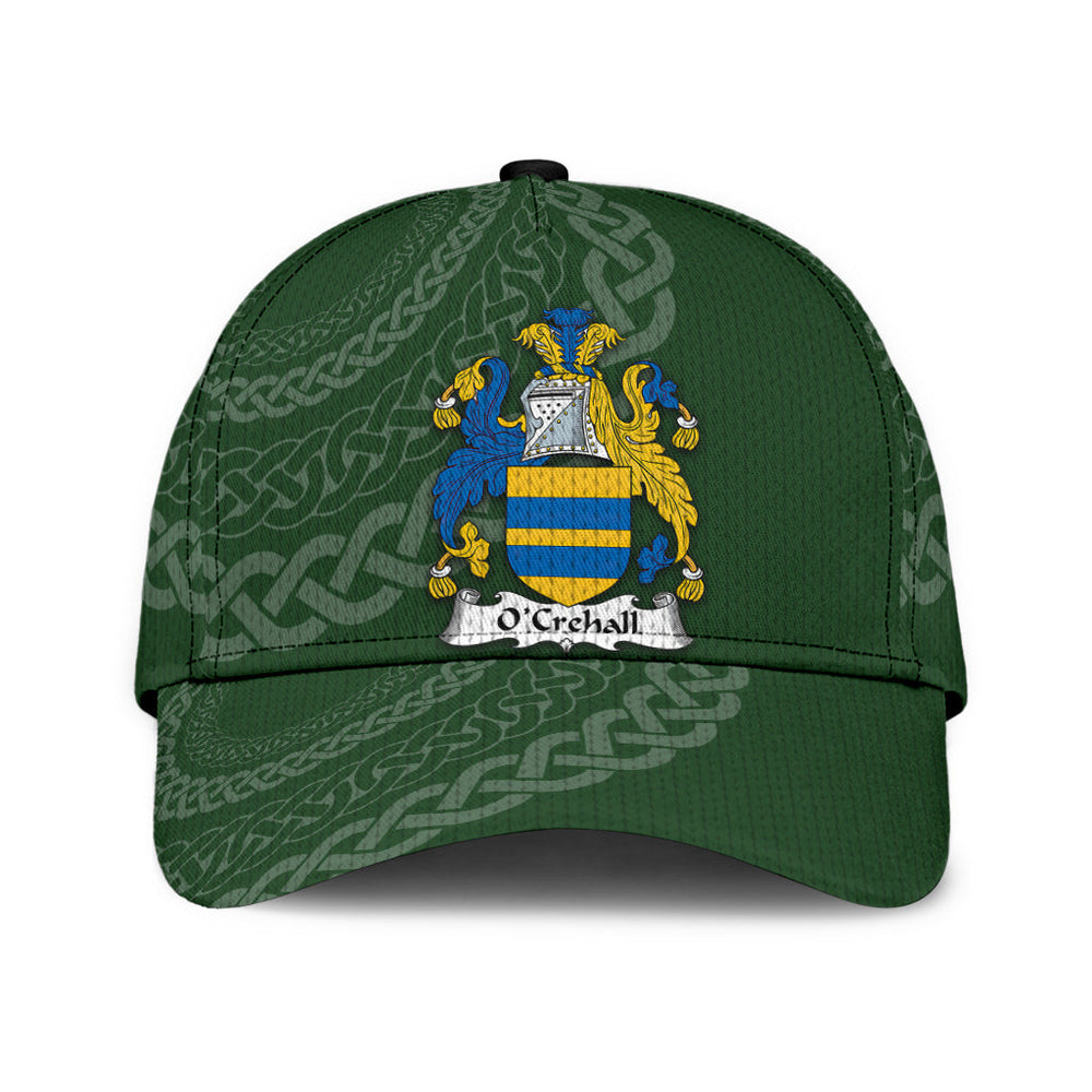 Clan Ocrehall Coat Of Arms - Irish Family Crest St Patrick's Day Classic CapAL18 Classic Cap - Ocrehall Coat Of Arms St Patrick's Day Classic Cap Irish Cap
