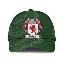Clan Leigh Coat Of Arms - Irish Family Crest St Patrick's Day Classic CapSW34 Classic Cap - Leigh Coat Of Arms St Patrick's Day Classic Cap Irish Cap