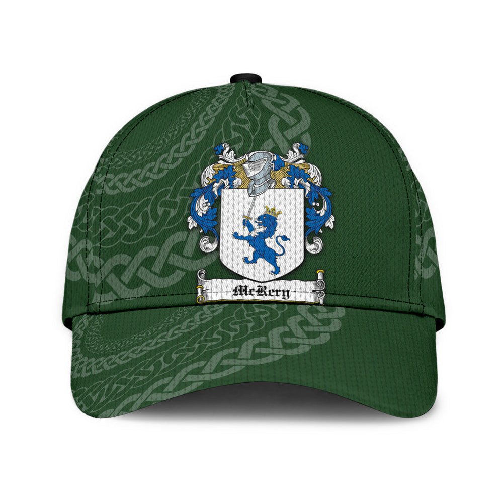 Clan Mcrery Coat Of Arms - Irish Family Crest St Patrick's Day Classic CapHQ53 Classic Cap - Mcrery Coat Of Arms St Patrick's Day Classic Cap Irish Cap