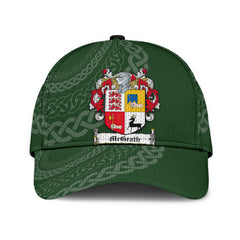 Clan Mcgrath Coat Of Arms - Irish Family Crest St Patrick's Day Classic CapAX51 Classic Cap - Mcgrath Coat Of Arms St Patrick's Day Classic Cap Irish Cap