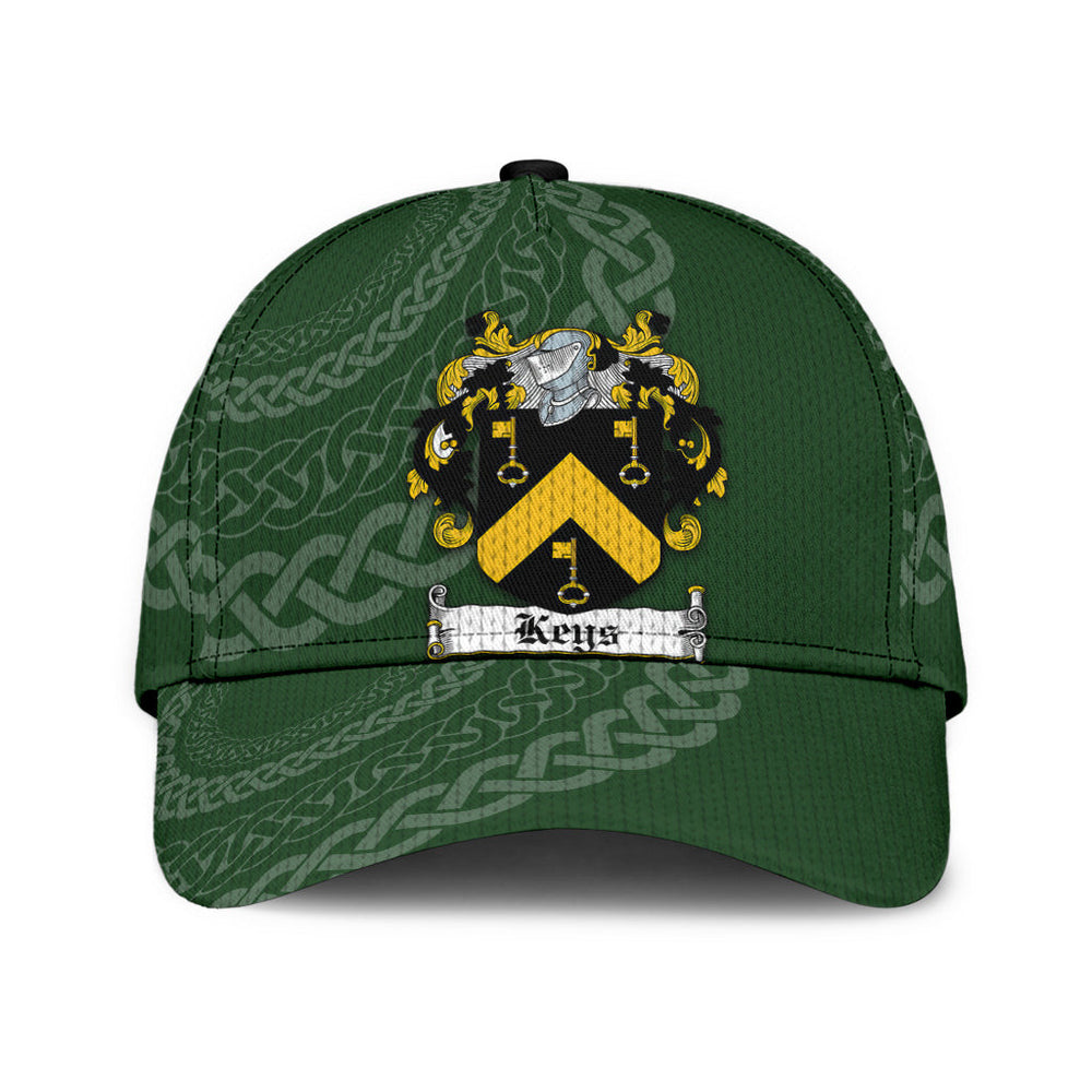 Clan Keys Coat Of Arms - Irish Family Crest St Patrick's Day Classic CapMA80 Classic Cap - Keys Coat Of Arms St Patrick's Day Classic Cap Irish Cap