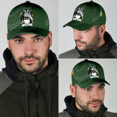 Clan Misset Coat Of Arms - Irish Family Crest St Patrick's Day Classic CapWX34 Classic Cap - Misset Coat Of Arms St Patrick's Day Classic Cap Irish Cap