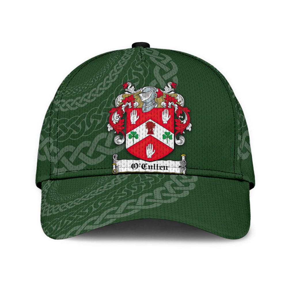 Clan Ocullen Coat Of Arms Wicklowarms - Irish Family Crest St Patrick's Day Classic CapUW74 Classic Cap - Ocullen Coat Of Arms Wicklowarms St Patrick's Day Classic Cap Irish Cap
