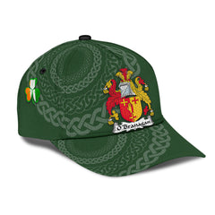 Clan Obranagan Coat Of Arms - Irish Family Crest St Patrick's Day Classic CapNX79 Classic Cap - Obranagan Coat Of Arms St Patrick's Day Classic Cap Irish Cap