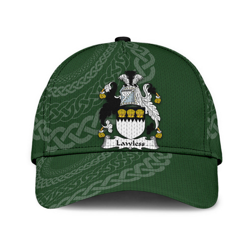 Clan Lawless Coat Of Arms - Irish Family Crest St Patrick's Day Classic CapRO63 Classic Cap - Lawless Coat Of Arms St Patrick's Day Classic Cap Irish Cap